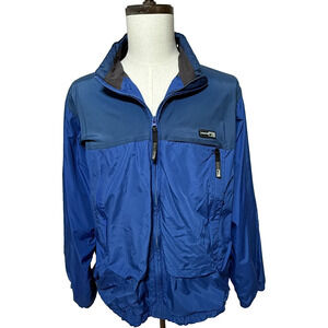 REI Jacket‎ Mens XL Blue Colorblock Full Zip Pockets Nylon Windbreaker Hiking